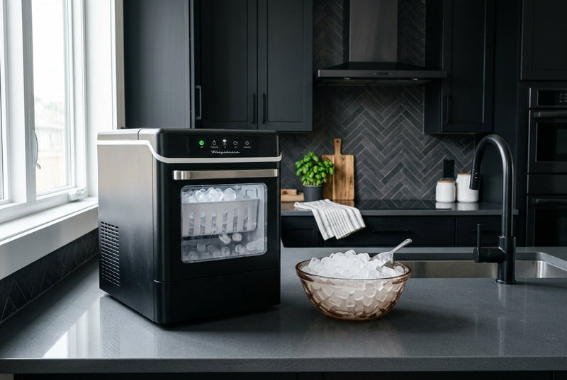 Frigidaire Ice Maker Black: Blending Appliances Into Dark Kitchens