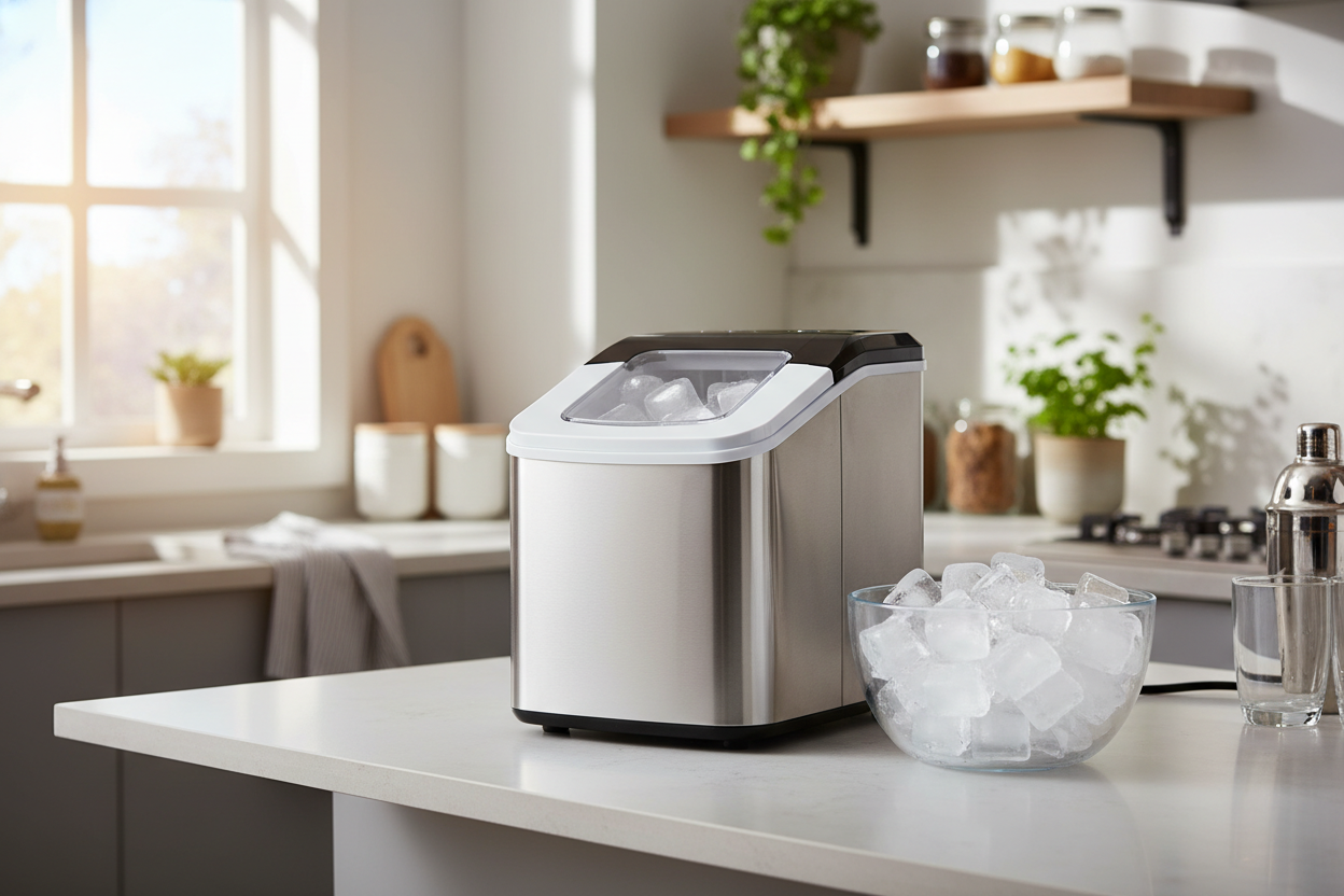 I Put a Compact Countertop Ice Maker in My Tiny Kitchen for a Month