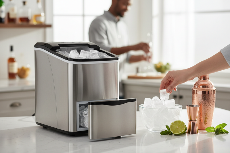 I Hunted for a Countertop Ice Maker With Freezer Storage