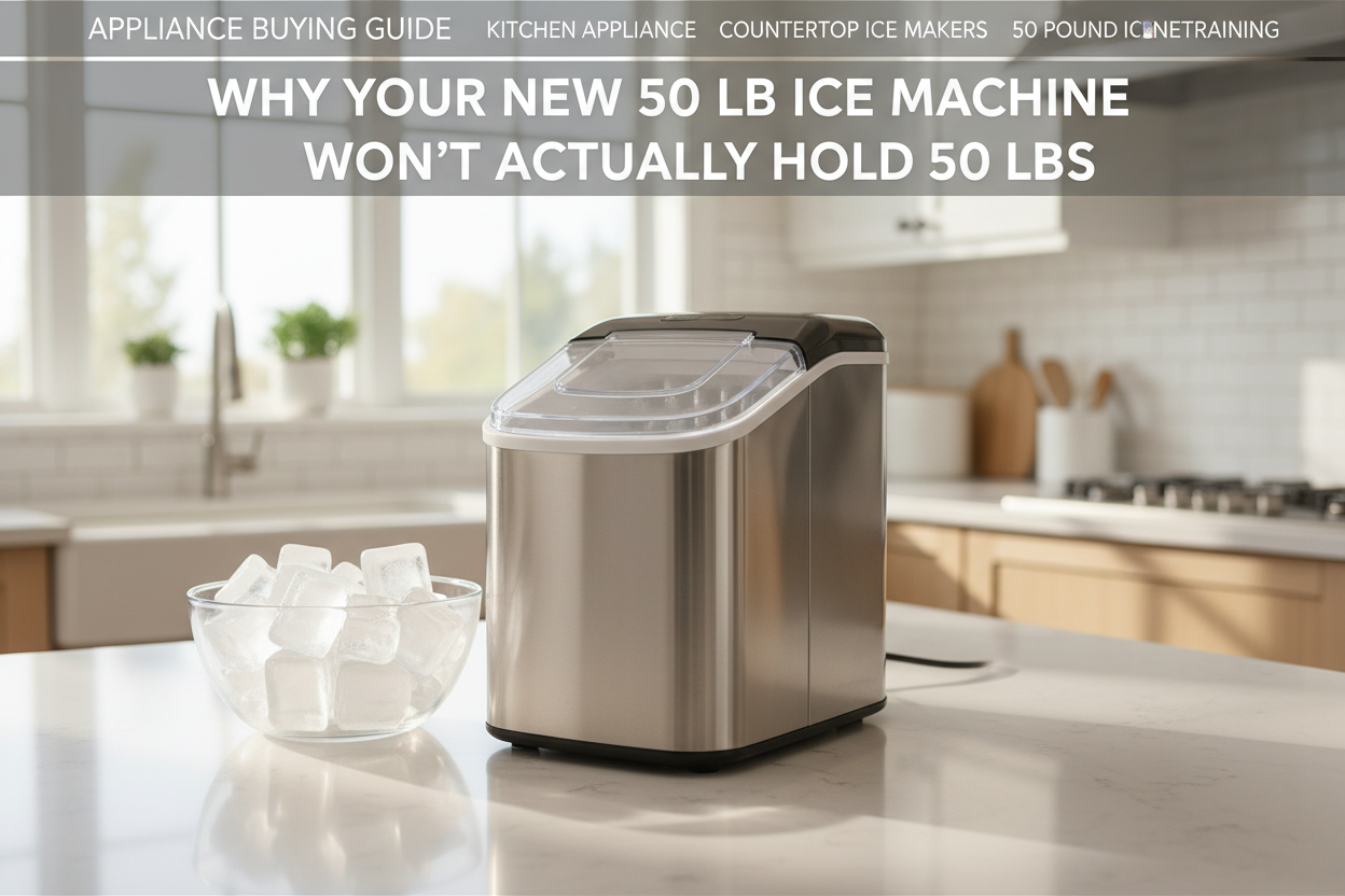 Why Your New 50 lb Ice Machine Won't Actually Hold 50 Lbs