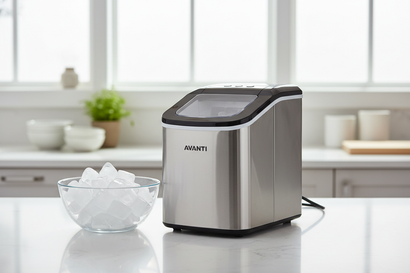I Ran the Compact Avanti Ice Maker for a Month in My Tiny Kitchen