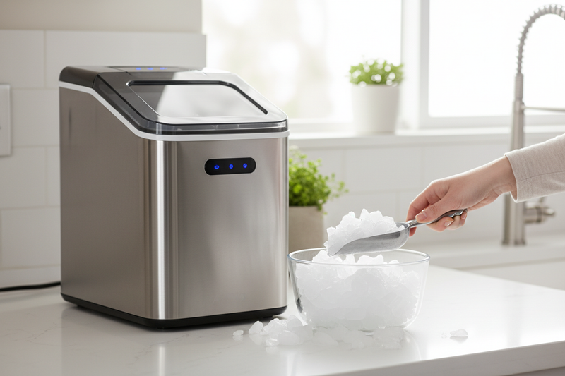 I Ran the Aeitto Ice Maker for a Month to Test Its 55-Pound Claim