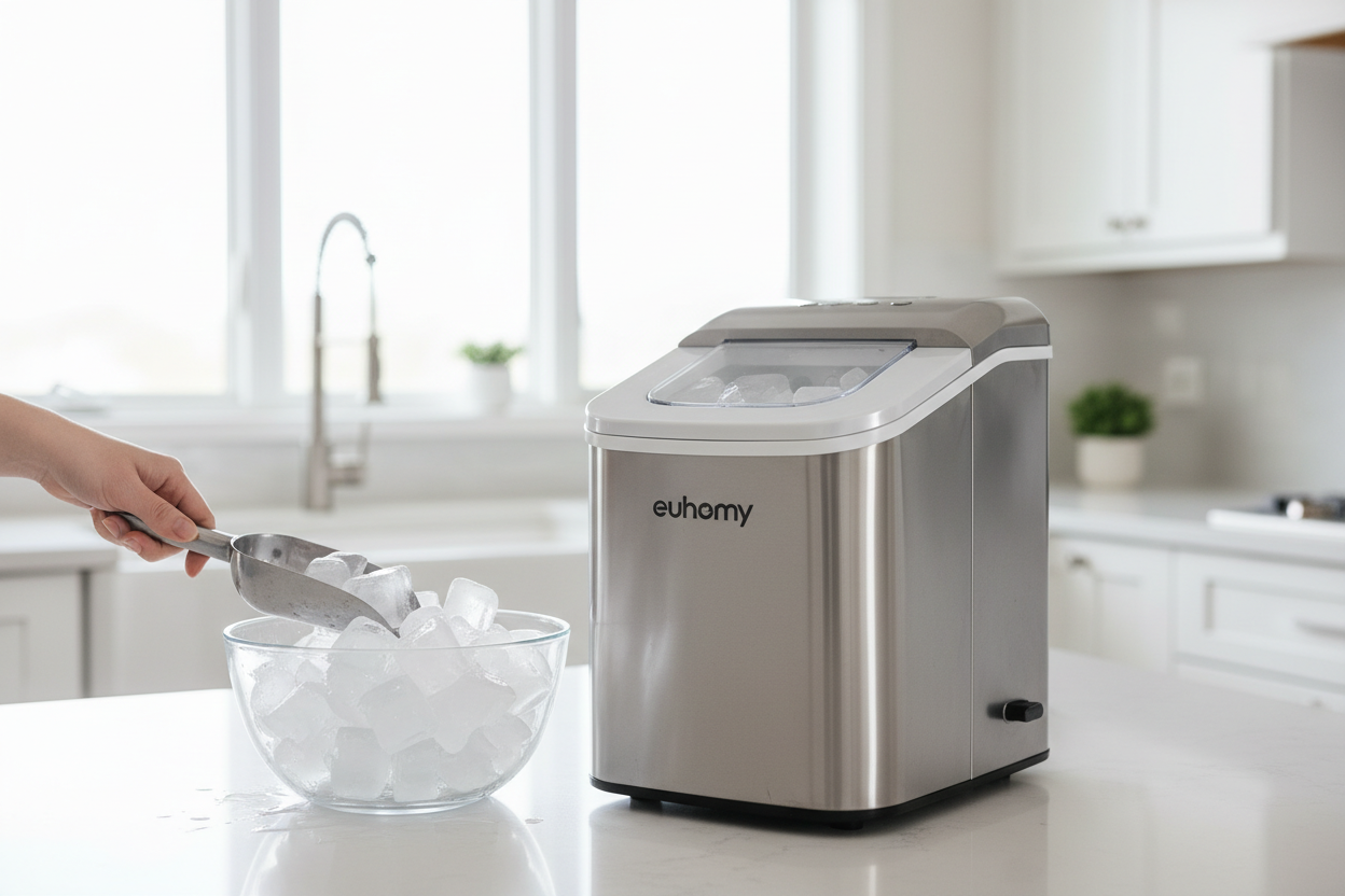 I Pushed the Euhomy Ice Maker to Its 40-Pound Limit