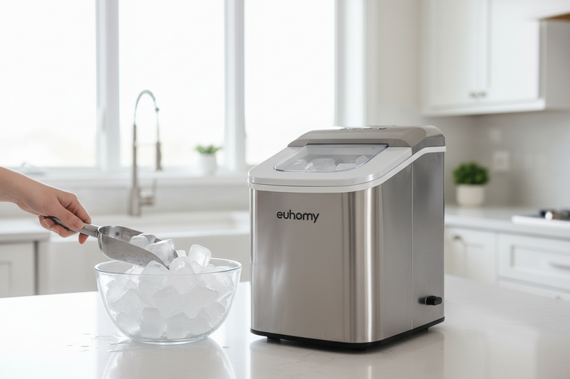 I Pushed the Euhomy Ice Maker to Its 40-Pound Limit