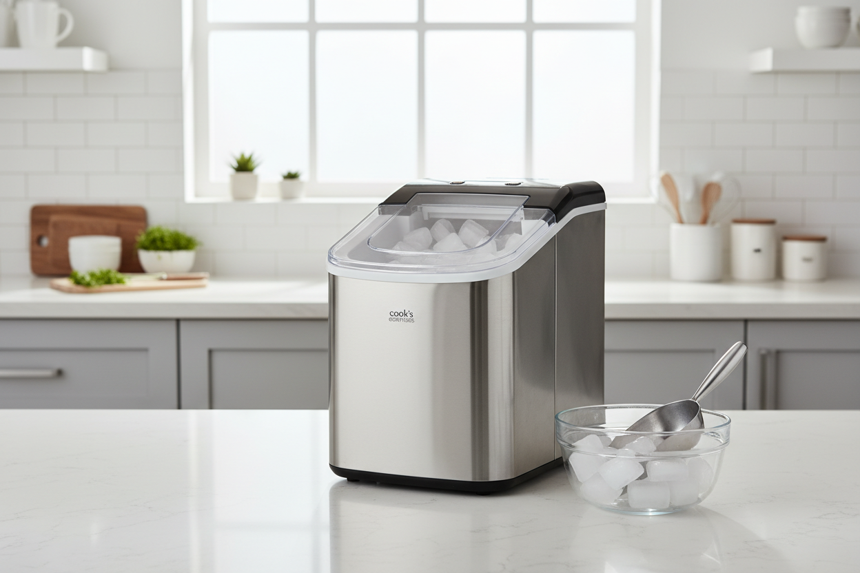 I Tested a Cooks Essential Ice Maker to See If It's Actually Good