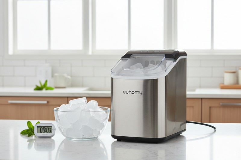 I Timed the Euhomy Ice Maker IM-01: Is the 9-Minute Claim Real?