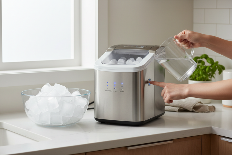 I Rewrote the Euhomy Ice Maker How to Use Guide (Without the Jargon)
