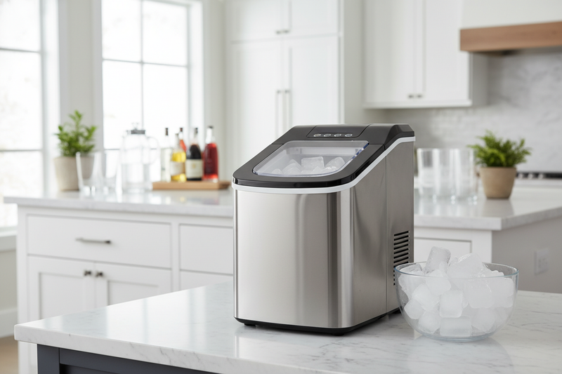 Why I Put a Freestanding Ice Maker in My Dining Room