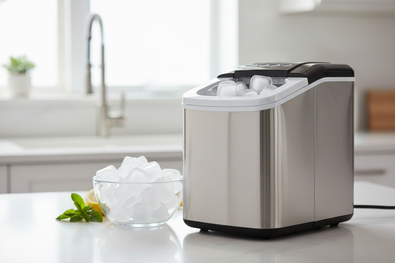 Stop Waiting on Your Fridge: I Tested a 9-Minute Ice Cubes Maker