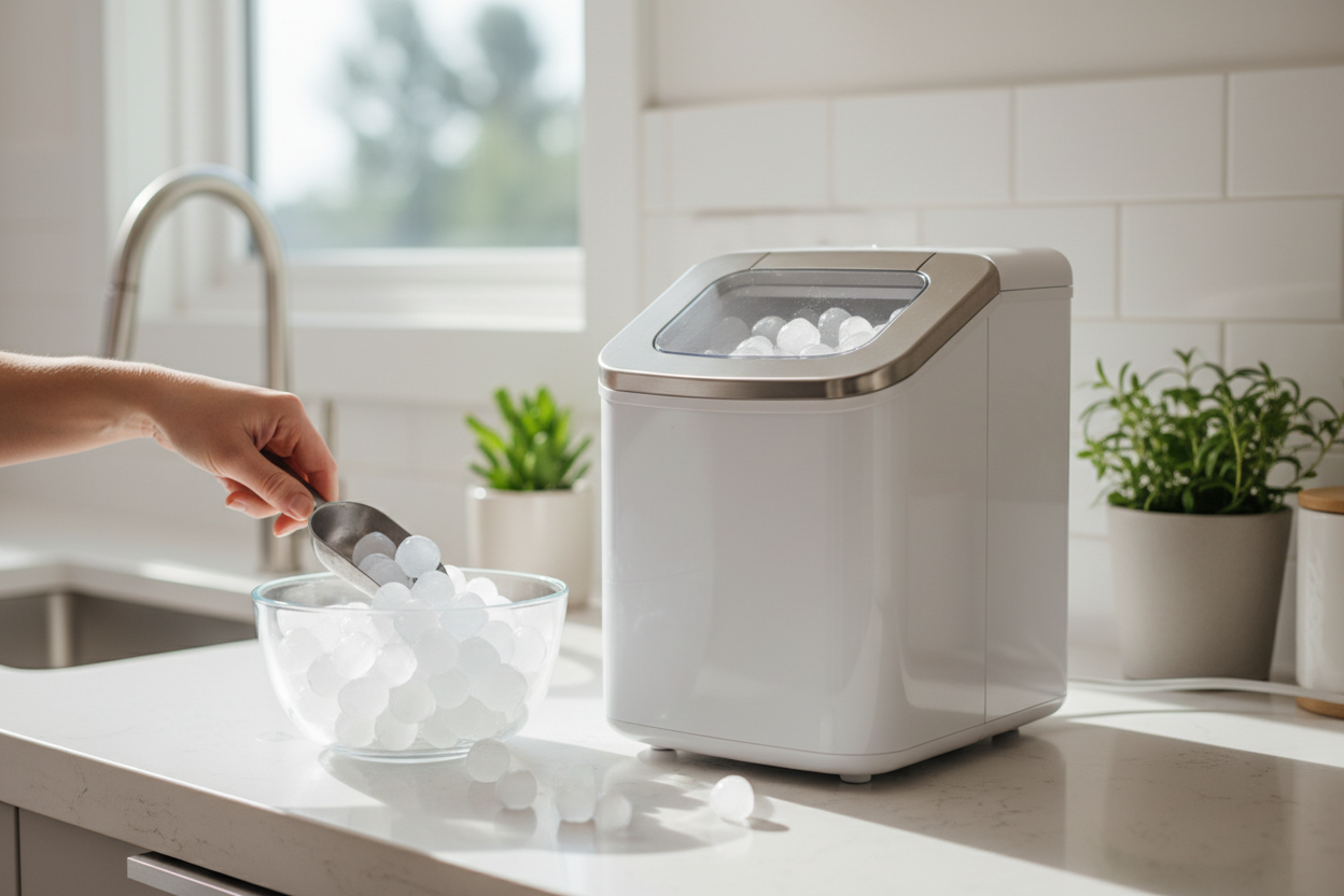 I Put a Small Cube Ice Machine in My Tiny Kitchen for 30 Days
