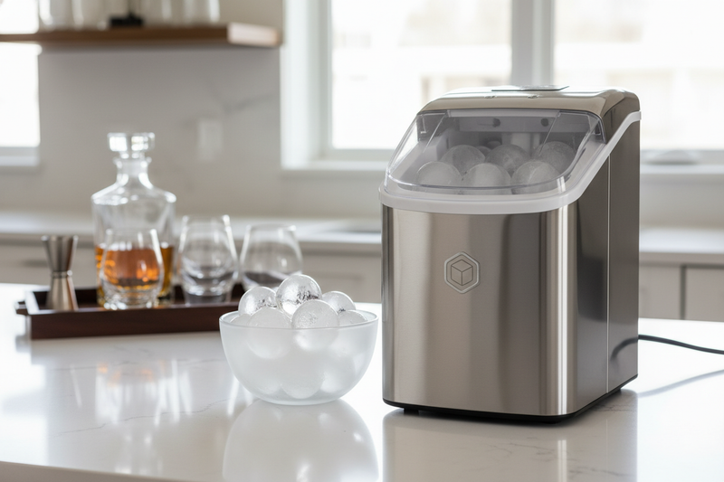 Is a Commercial Round Ice Cube Maker Overkill for a Home Bar?
