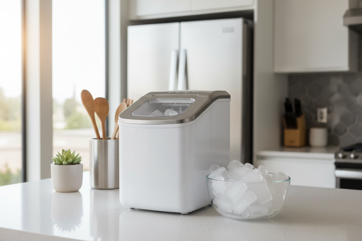 Where to Put an Ice Maker Countertop Unit When You Have Zero Space