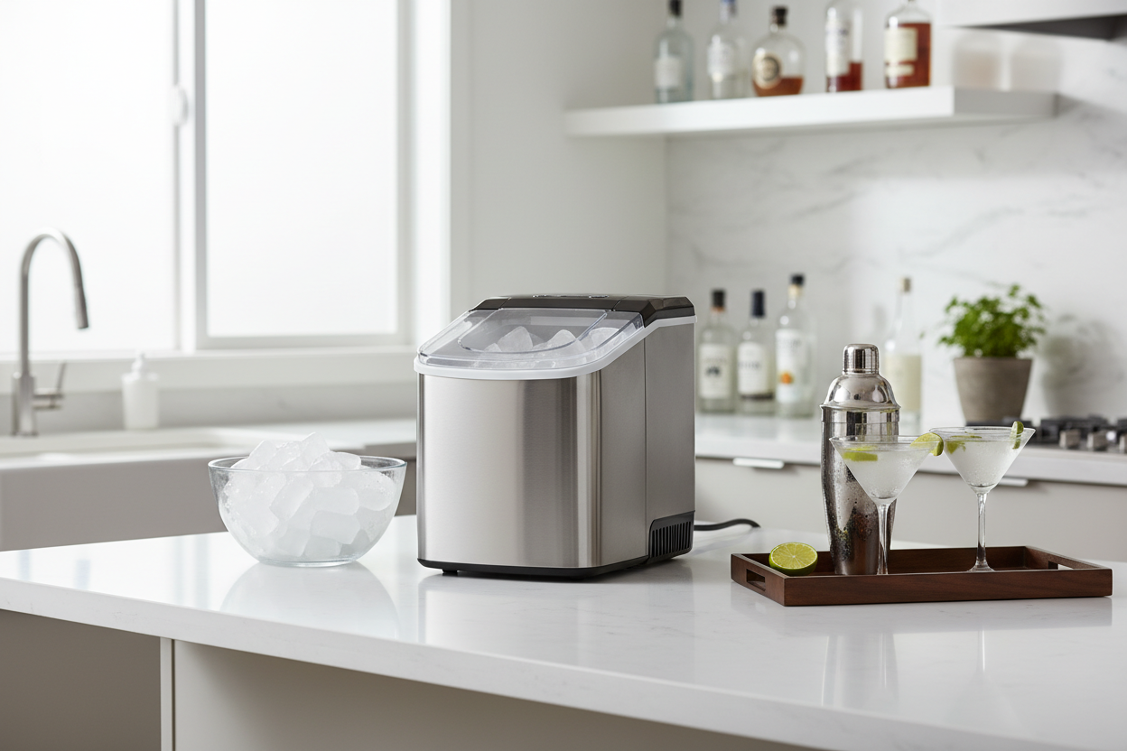 How a Compact Countertop Ice Maker Saved My Cramped Home Bar