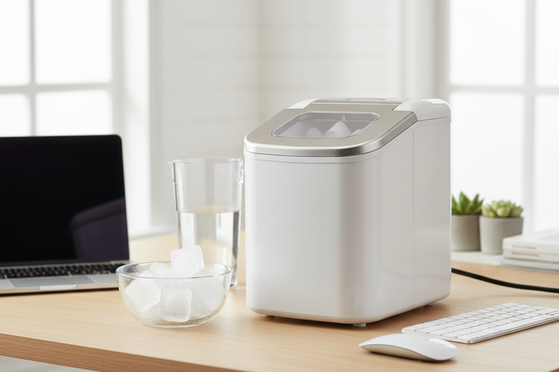 I Kept a Countertop Home Ice Machine on My Desk for a Month