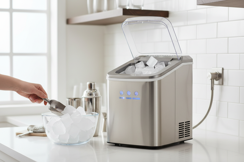 I Hard-Plumbed the Best Countertop Ice Maker With Water Line