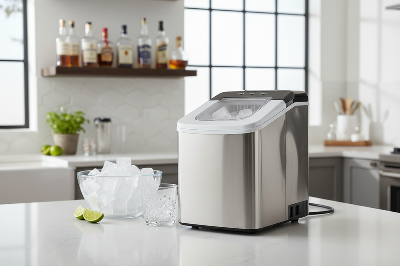 How a Freestanding Ice Maker Completely Fixed My Home Bar