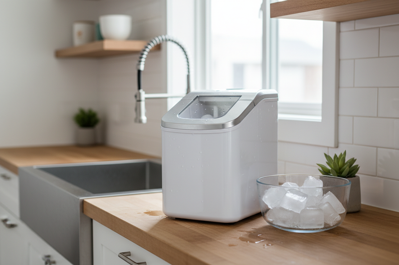 How I Fit a Mini Ice Dispenser on a 10-Inch Kitchen Counter