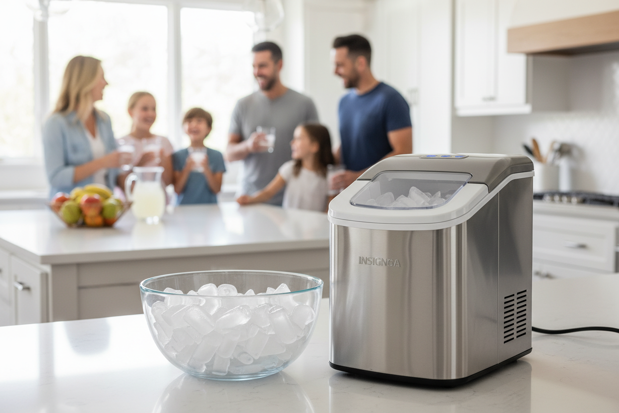 Can the Insignia 33 lb Ice Maker Actually Keep Up With a Big Family?