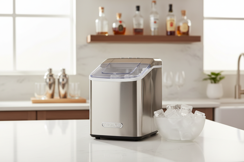 I Ran the Frigidaire 40 lbs Countertop Clear Square Ice Maker 24/7