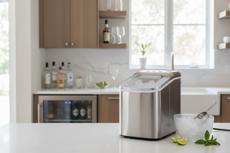 I Built a Custom Cocktail Station Around a Standard Wet Bar Fridge