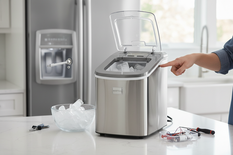 Ice Maker Maytag Refrigerator Not Working? The Bail Arm Is Usually Guilty