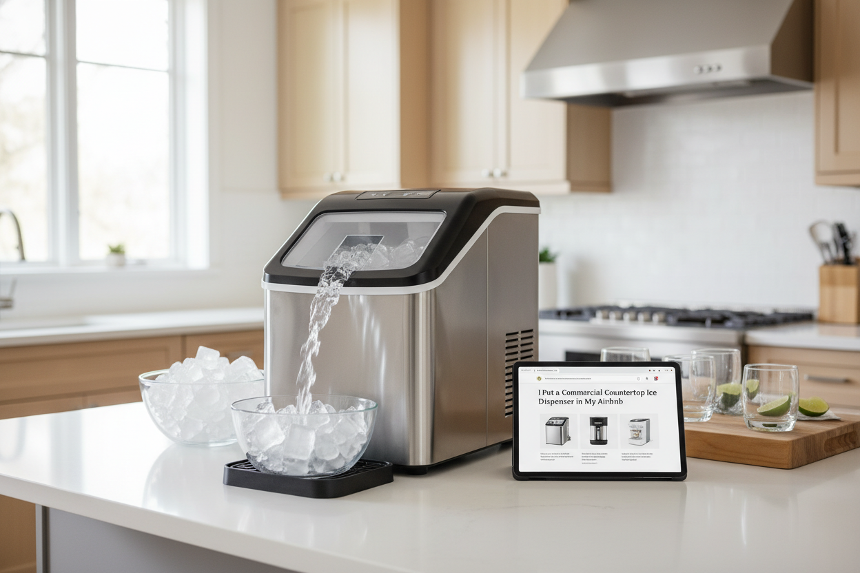 I Put a Commercial Countertop Ice Dispenser in My Airbnb