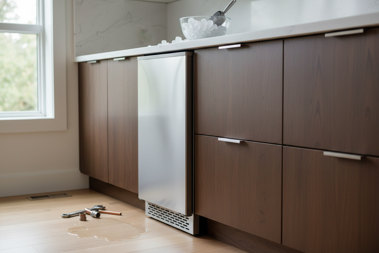 My Undercounter Built In Nugget Ice Maker Was a Plumbing Nightmare