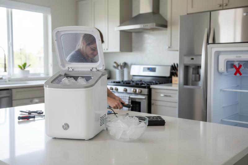 Before Paying for a GE Refrigerator Repair Ice Maker Call, Try This
