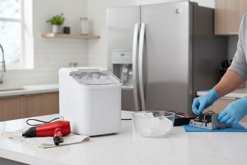 I Learned to Fix GE Refrigerator Ice Maker Issues With Just a Hairdryer