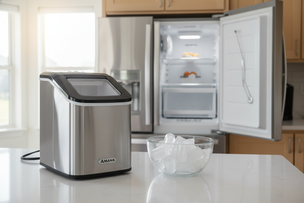 Is the Amana Ice Maker Shut-Off Arm Supposed to Be Up or Down?