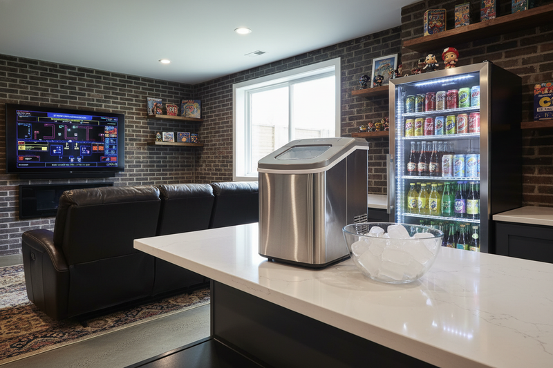 I Built a Basement Arcade Around a Beverage Display Fridge
