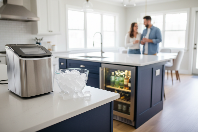 Why a Beverage Fridge in Kitchen Island Cabinets is a Game Changer