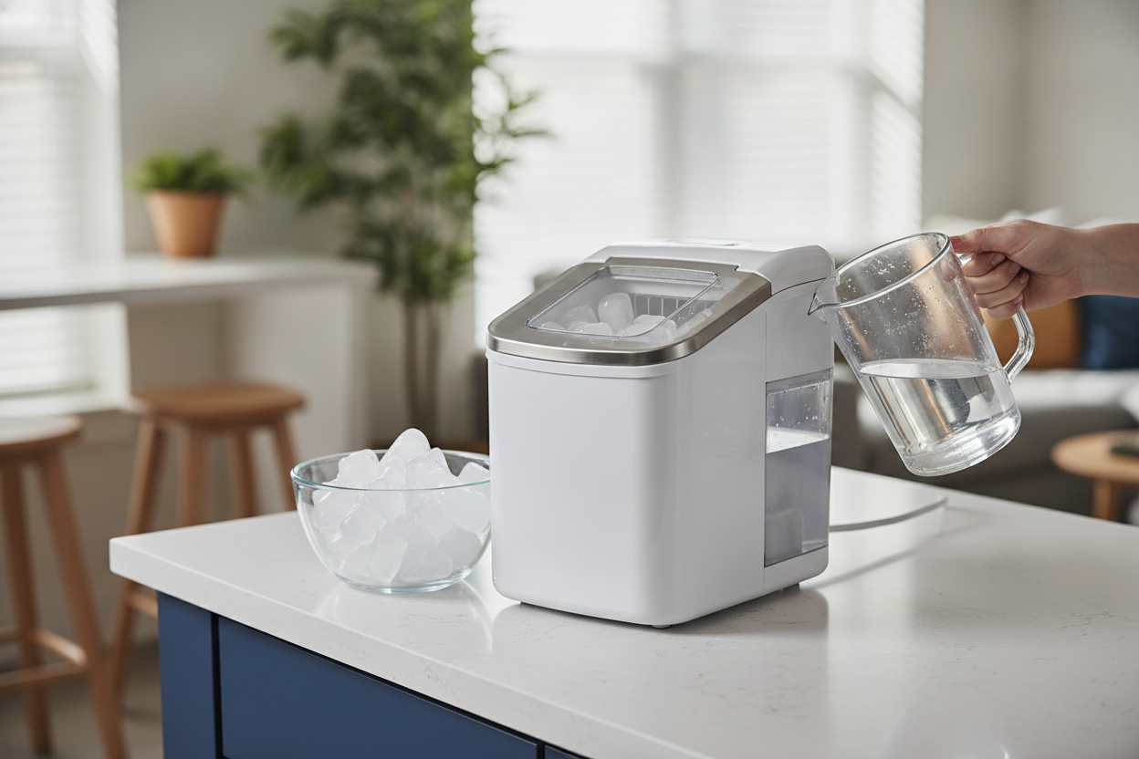 How I Finally Found an Ice Maker With Water Tank I Don't Hate Refilling