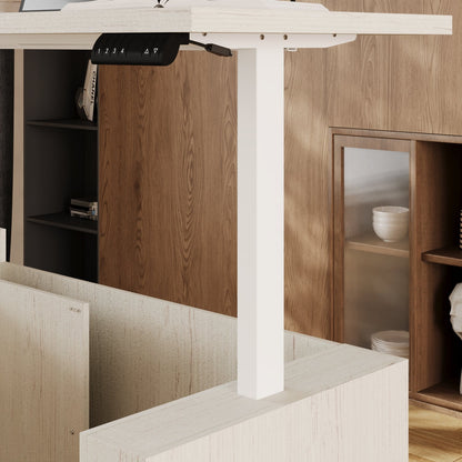63 inch L-Shaped Standing Desk with 3 Drawers