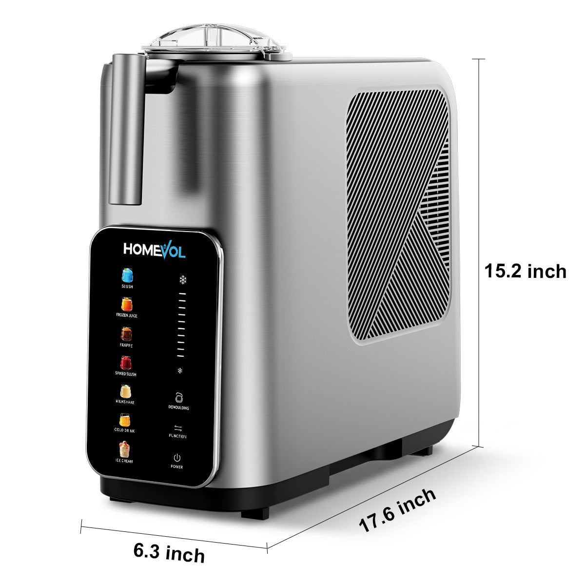 3-in-1 Slush Machine with 7 Preset Modes (Silver)