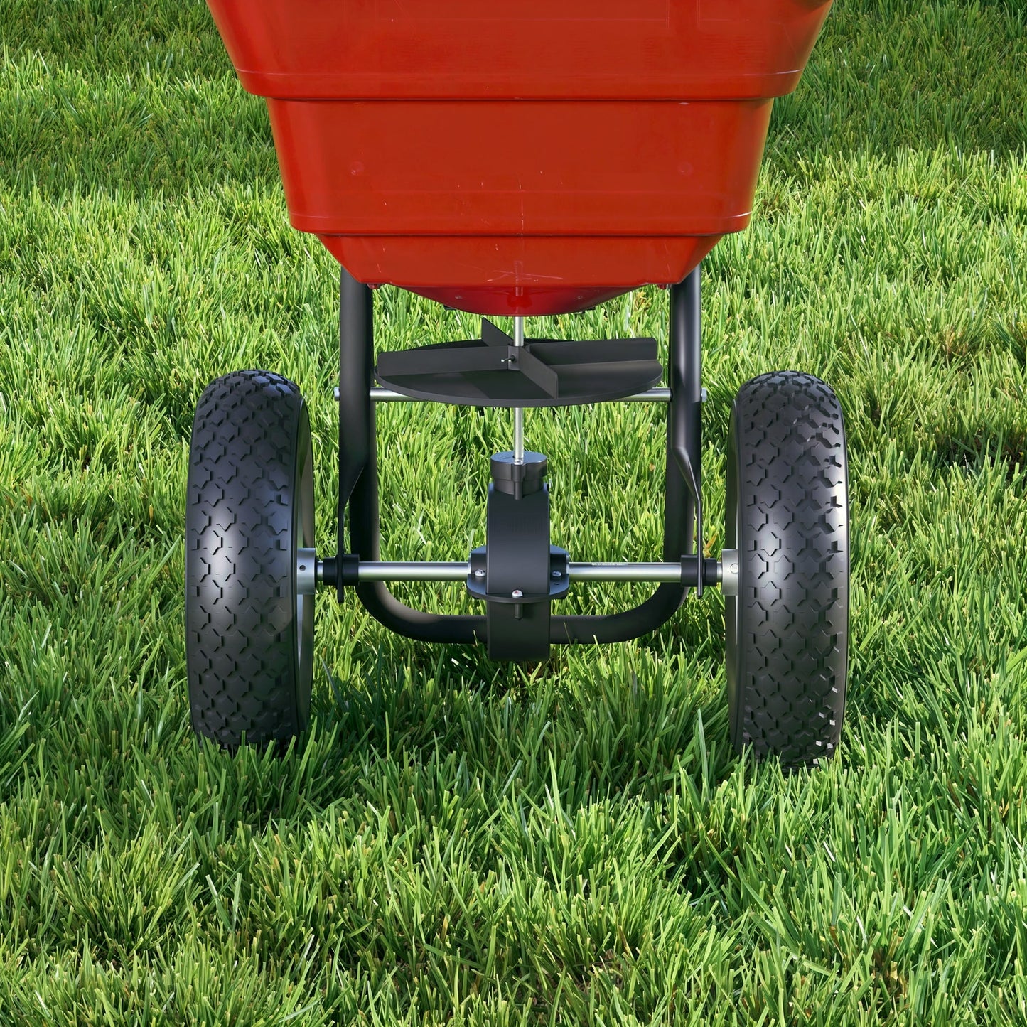 80 Lbs Adjustable Tow Behind Grass Seed & Fertilizer Spreader