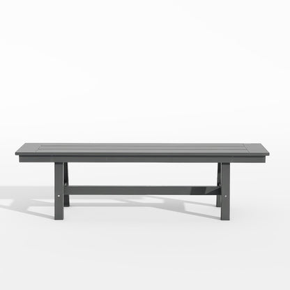 Gray bench on a white background