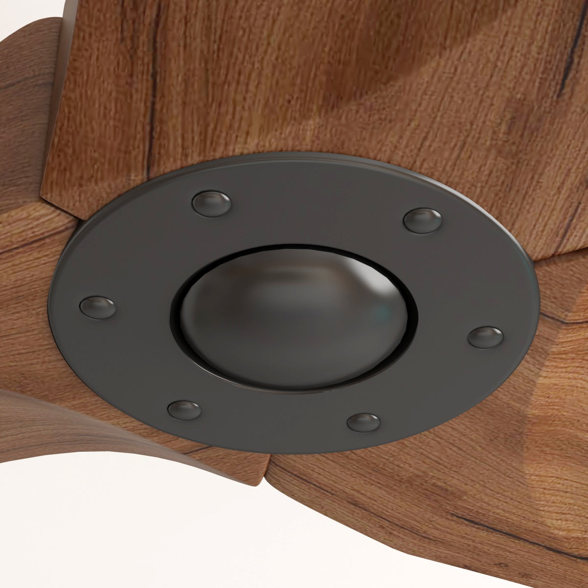 60 inches Modern Simple Brown Ceiling Fan With Wooden Streamline Design