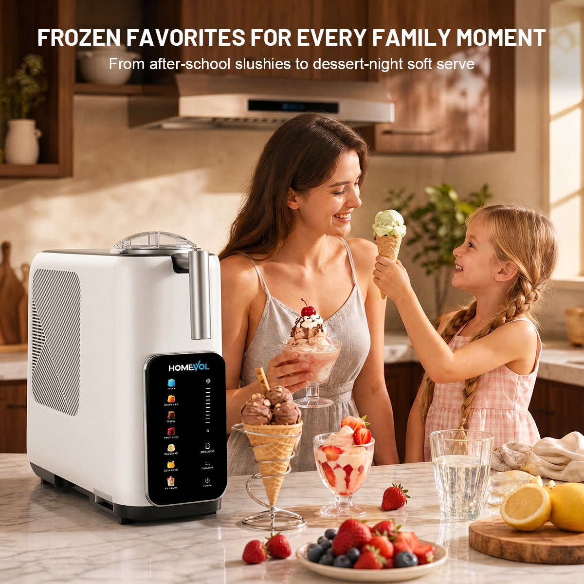 3-in-1 Slush Machine with 7 Preset Modes (White)