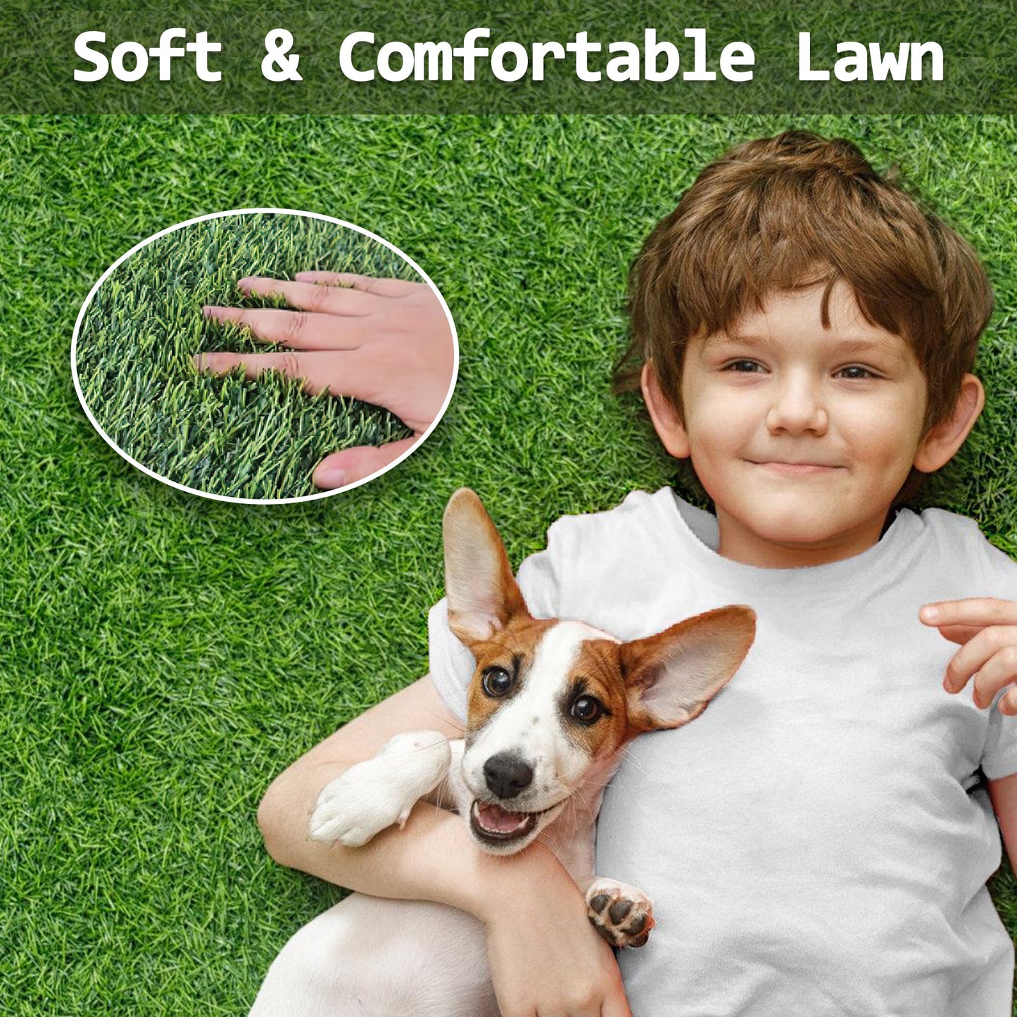 118 inch Artificial Grass Turf Mat for Indoor Outdoor Garden and Pets