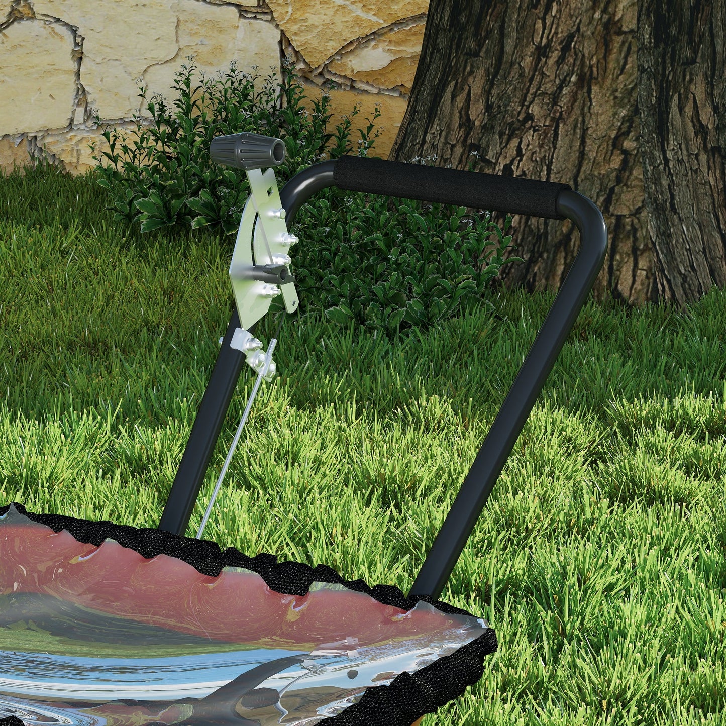 80 Lbs Adjustable Tow Behind Grass Seed & Fertilizer Spreader