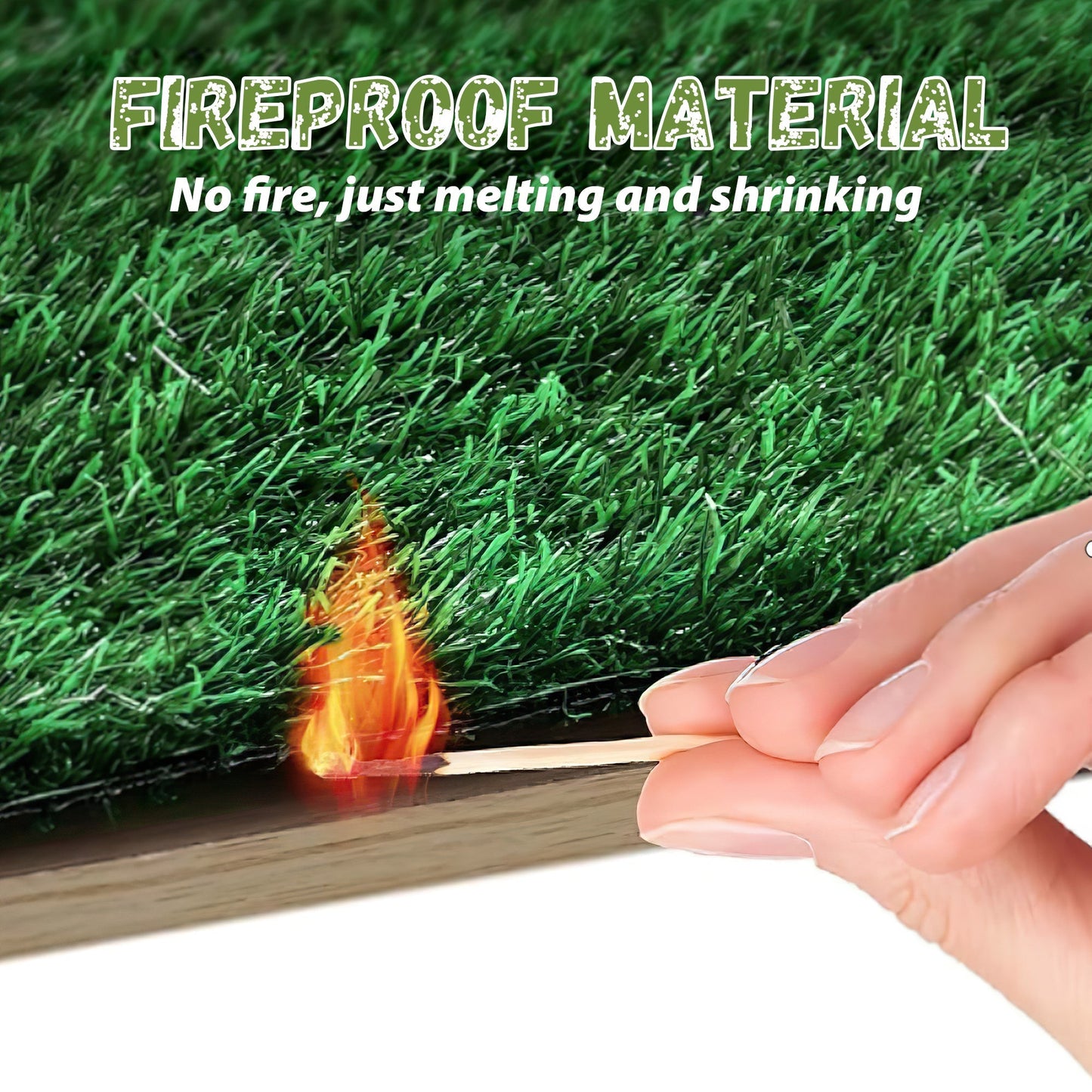118 inches Natural Green Artificial Grass Turf Panels