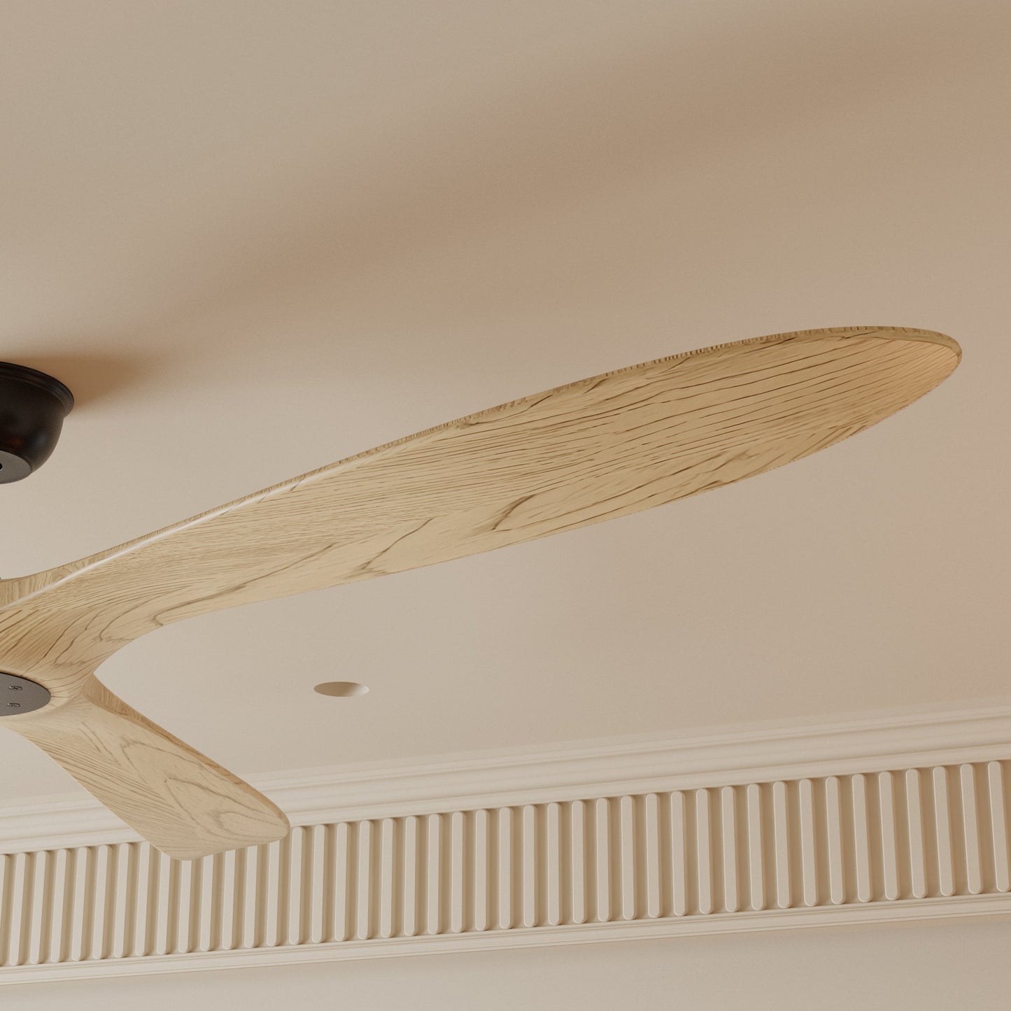72 inch Modern Brown Ceiling Fan with 3 Wood Blades