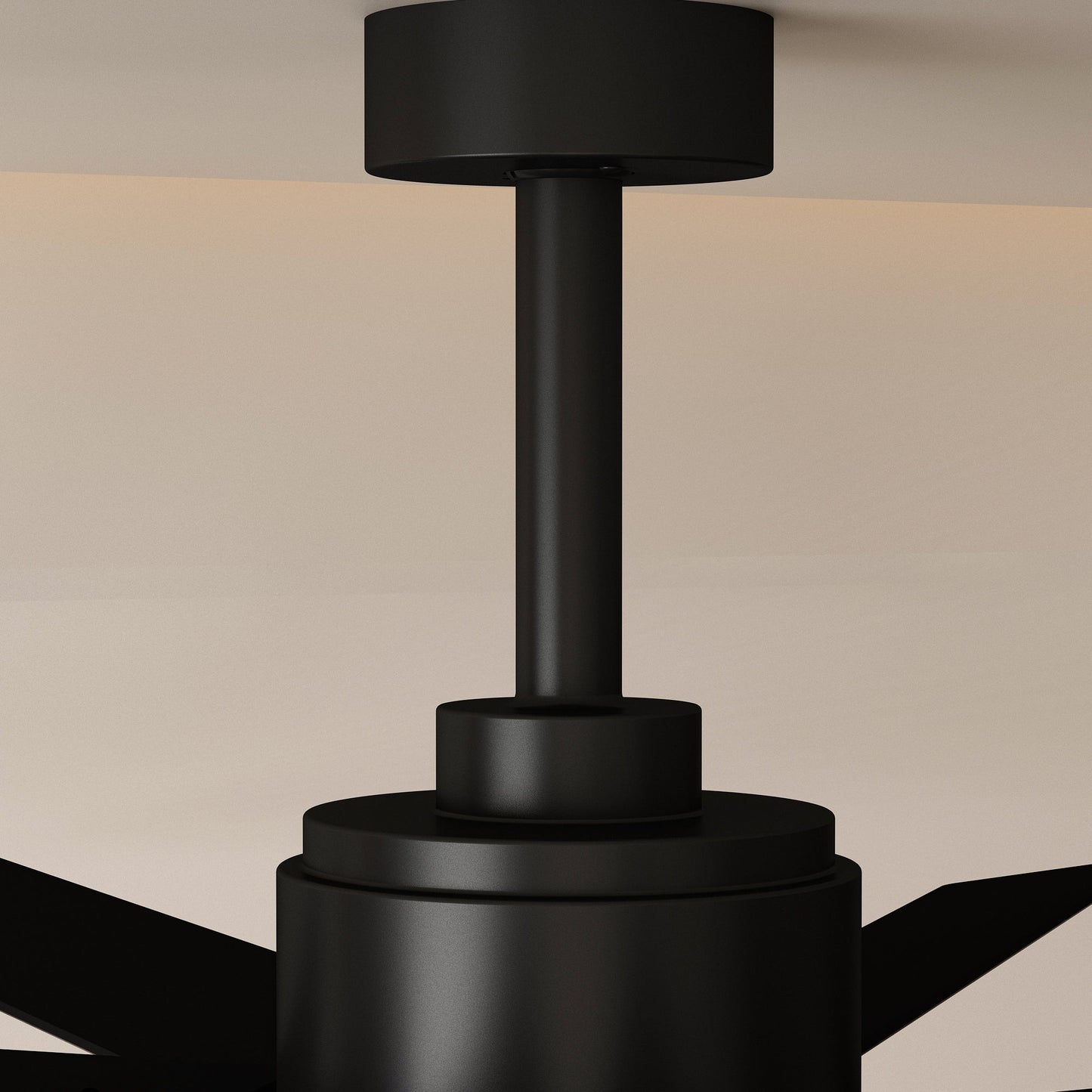 31 inches Modern Dark Brown Ceiling Fan with Dual-Tone Blades and 3-Color LED Light