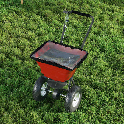 80 Lbs Adjustable Tow Behind Grass Seed & Fertilizer Spreader