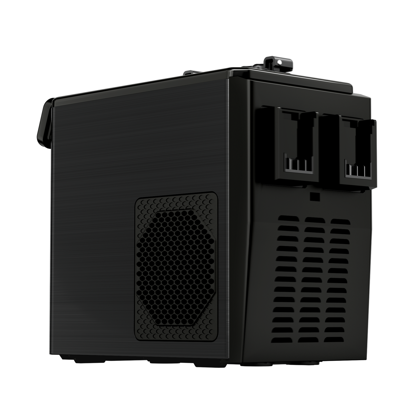 Homevol EVO1 Corded & Battery Powered Ice Maker with Self-Cleaning - Matte Black