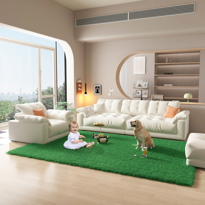 118 inches Natural Green Artificial Grass Turf Panels