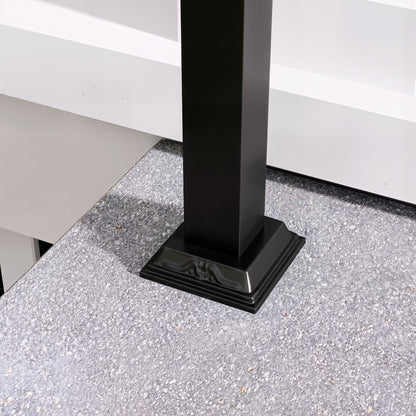 82.3 inch Modern Matte Black Stair Banister with Adjustable Angle