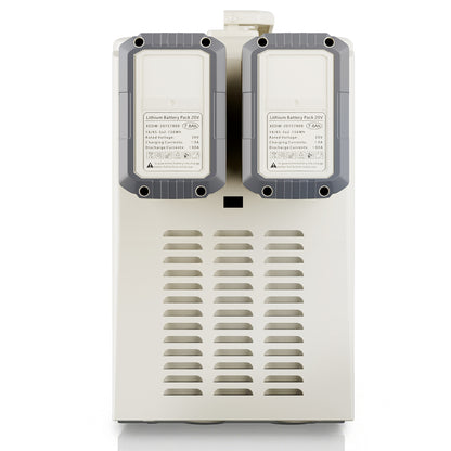 Homevol EVO1 Corded & Battery Powered Ice Maker with Self-Cleaning - Cream White